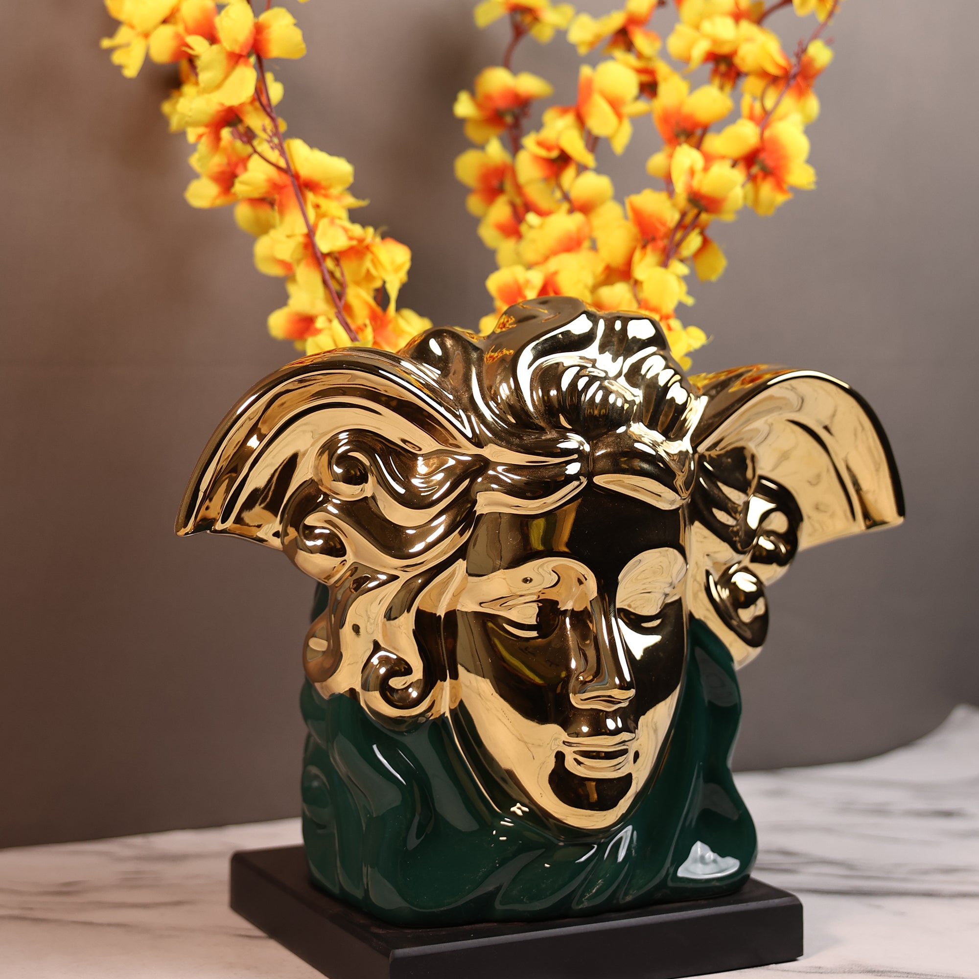 Medusa Face Décor & Vase