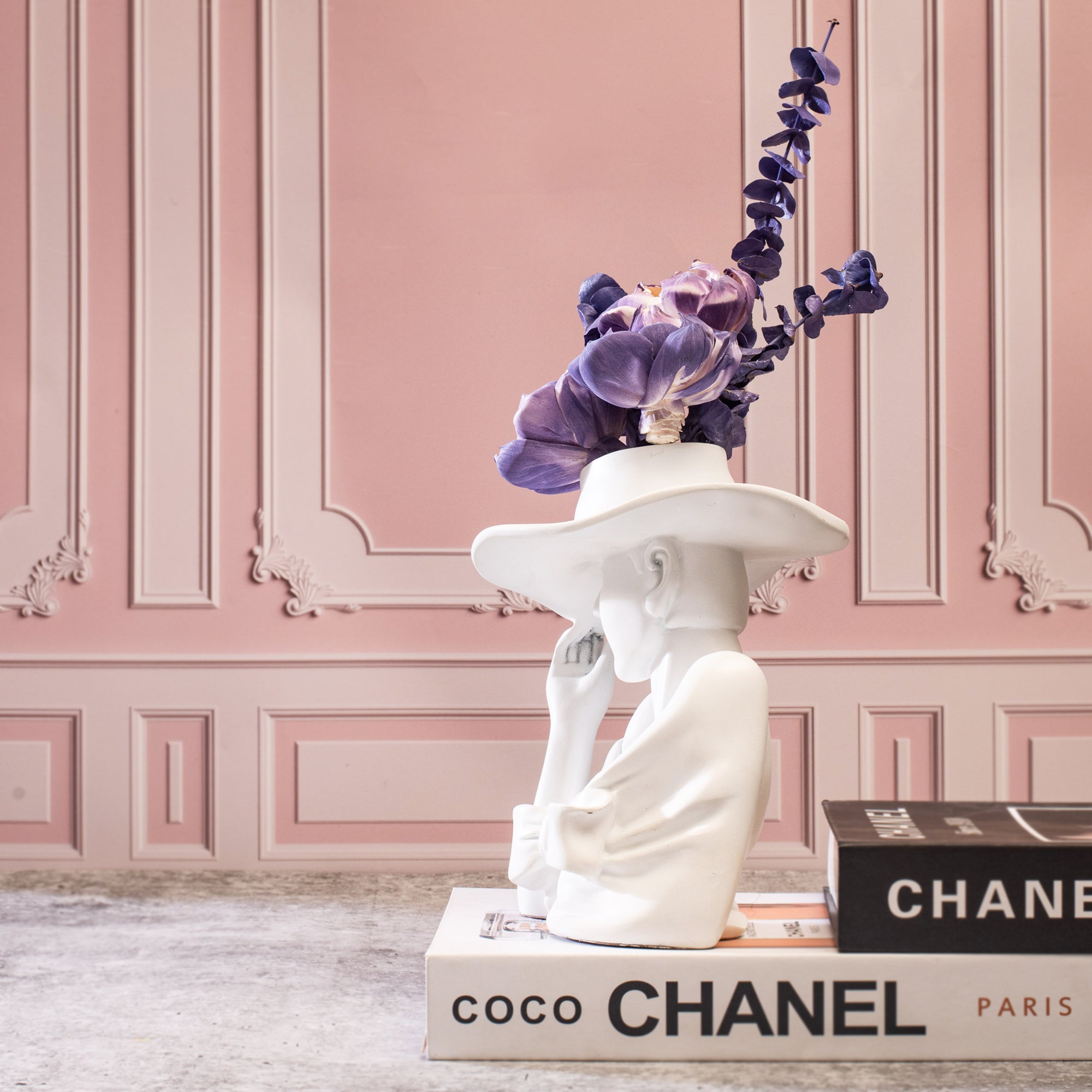 LADY HAT HANDMADE VASE