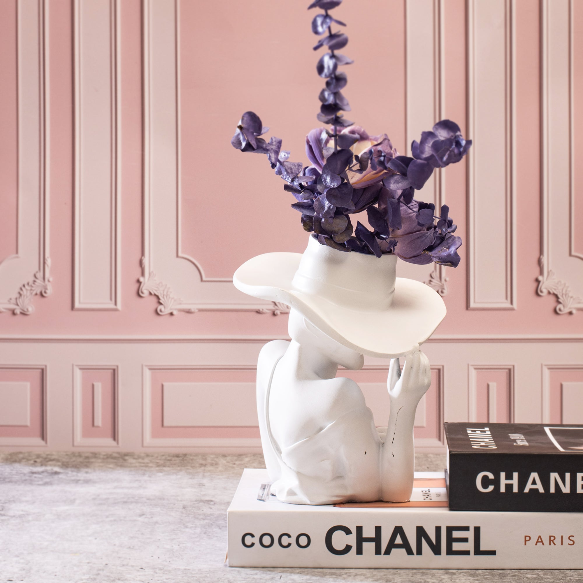 LADY HAT HANDMADE VASE