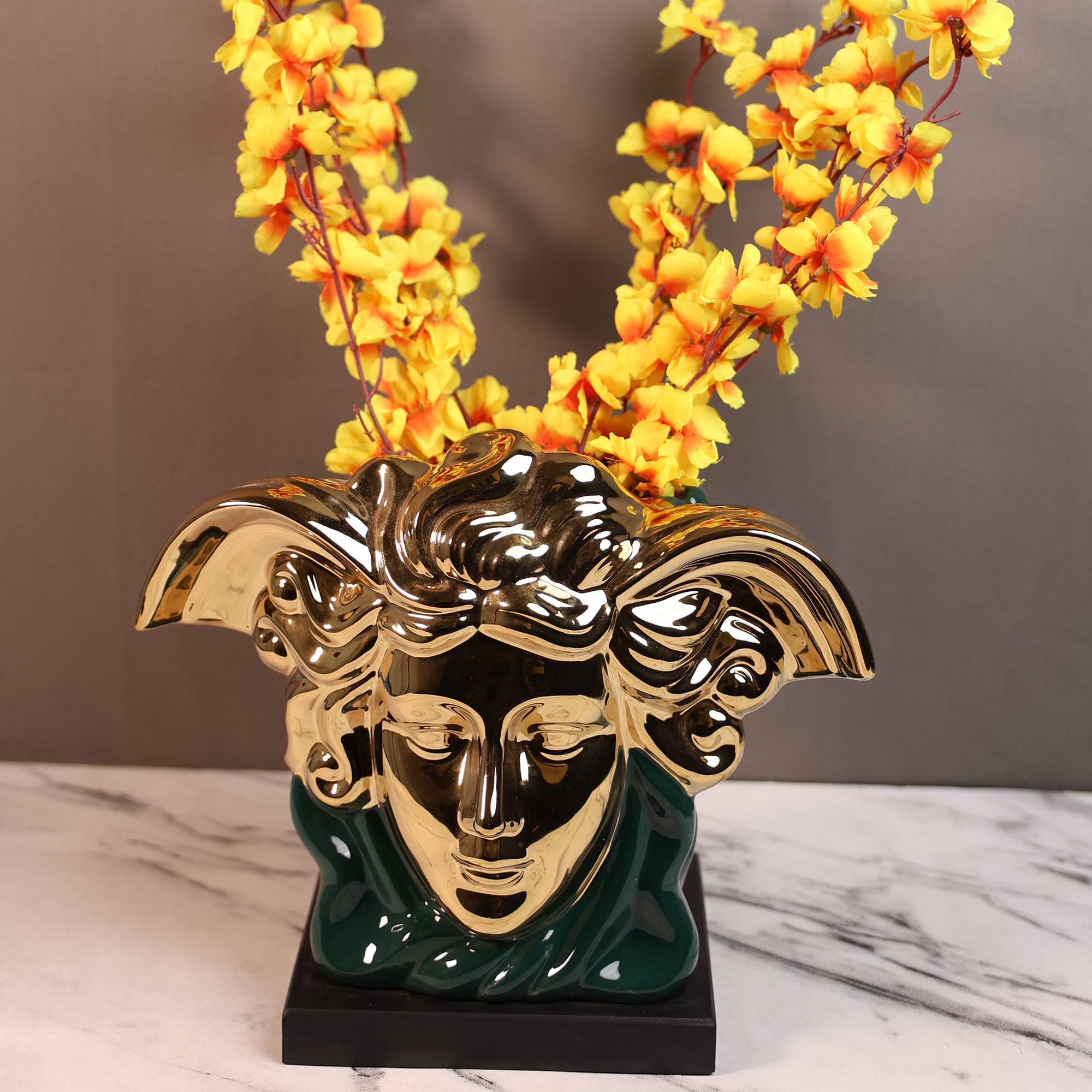 Medusa Face Décor & Vase