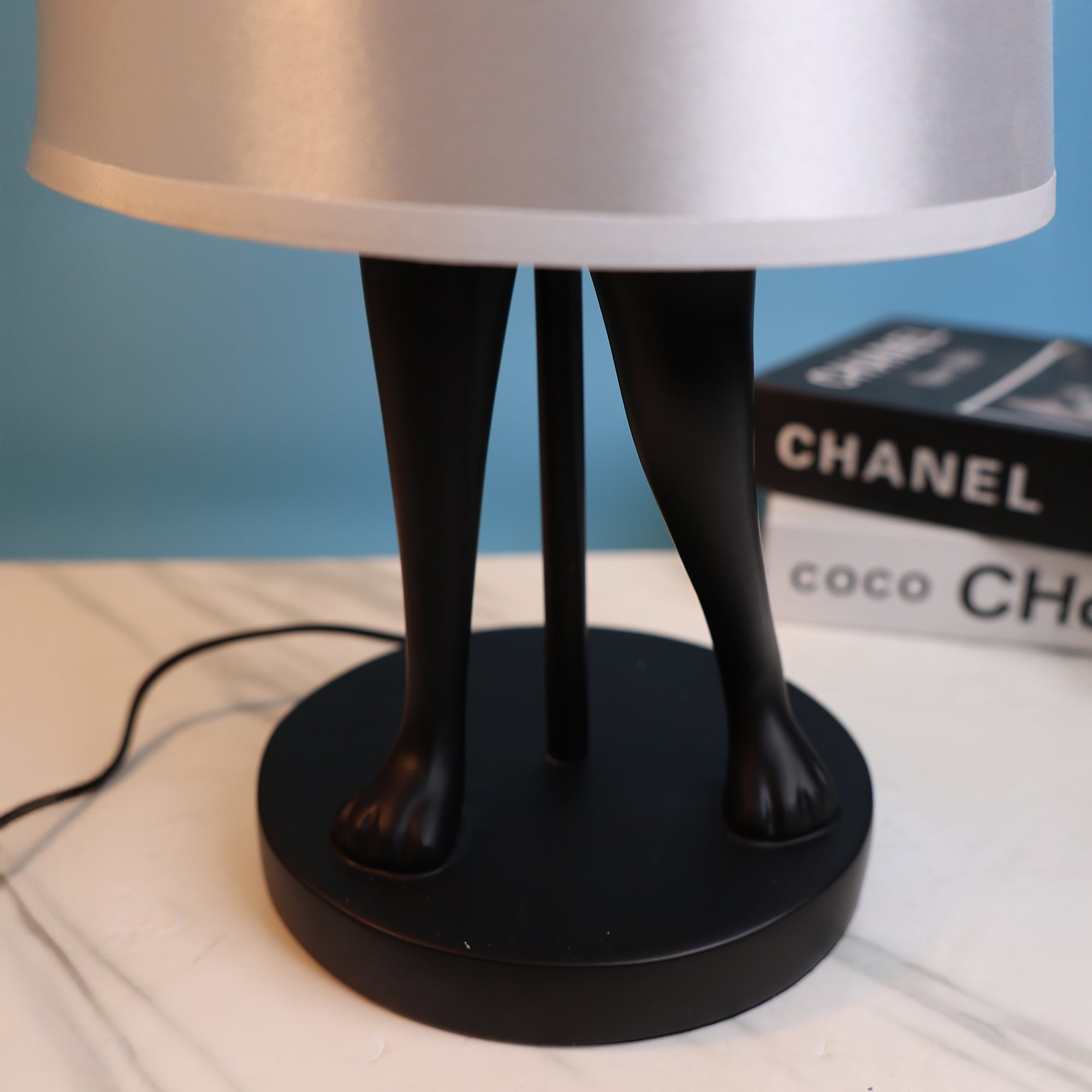 Whimsical rabbit table lamp