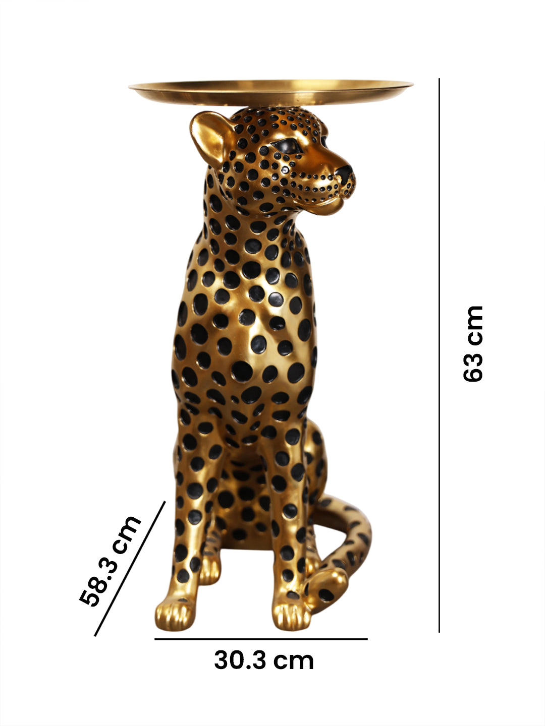 FORTUNE LEOPARD SIDE TABLE