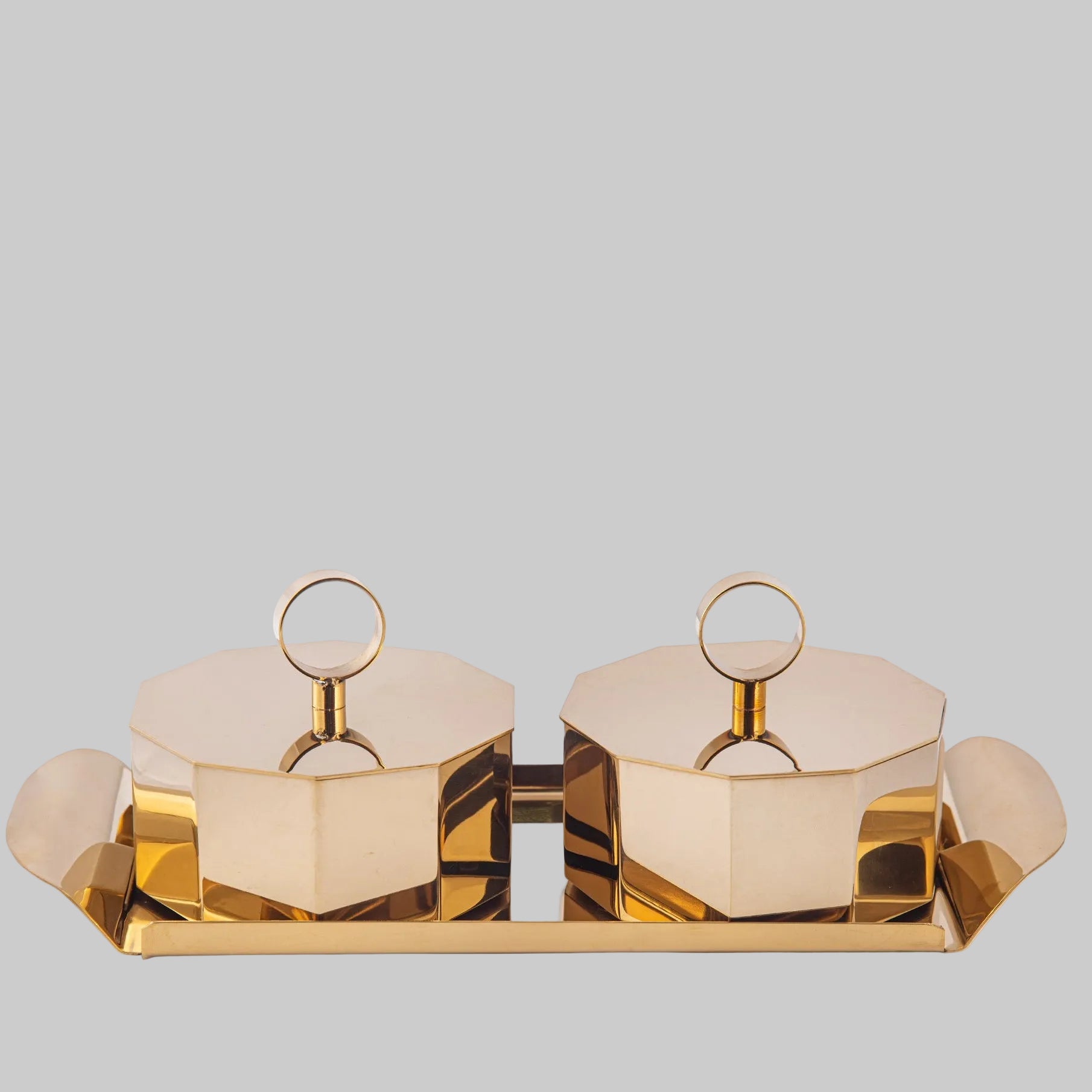 Luxury Golden Dryfruit Serving Set