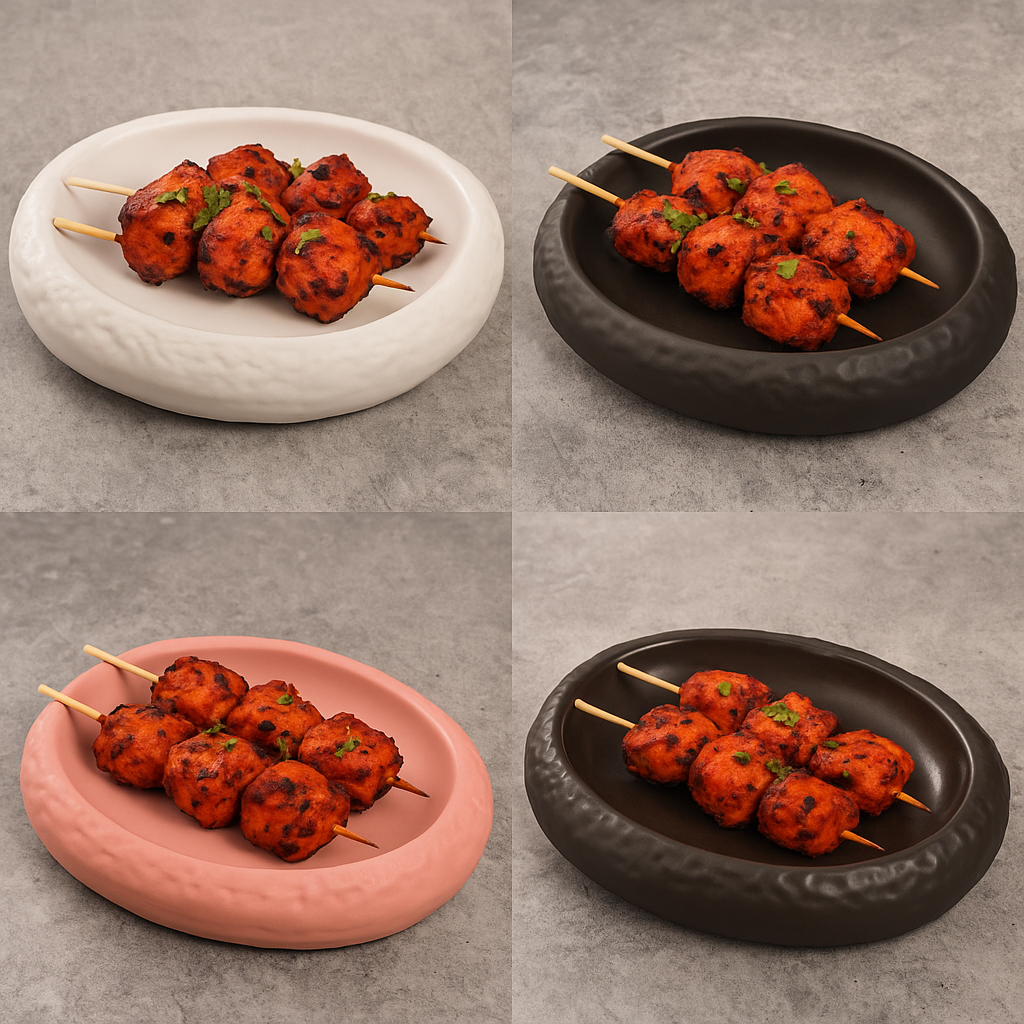 Handcrafted Oval Stoneware Platter