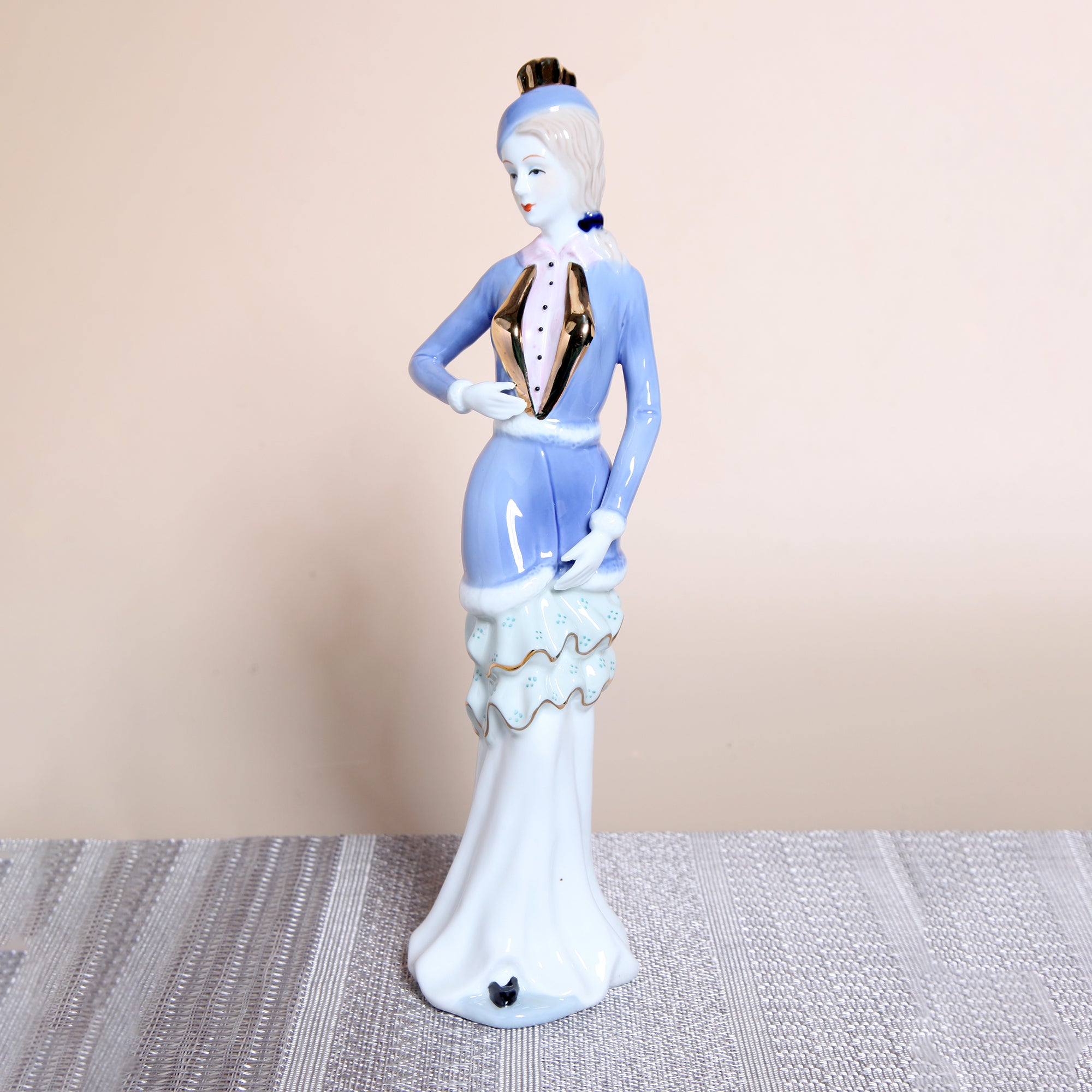 Victorian Lady Porcelain Sculpture