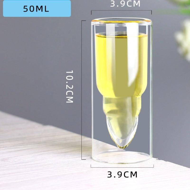 BULLET SHAPED SHOT GLASS - SET OF 6 - Smokey Cocktail