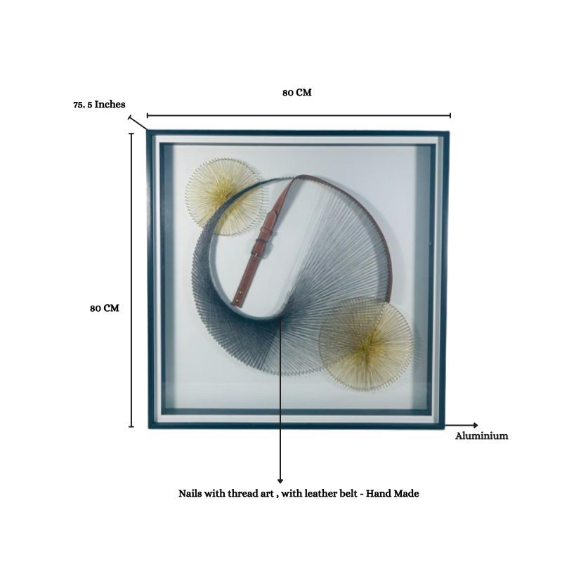 STRING ART WALL DECOR - HAND MADE - Smokey Cocktail