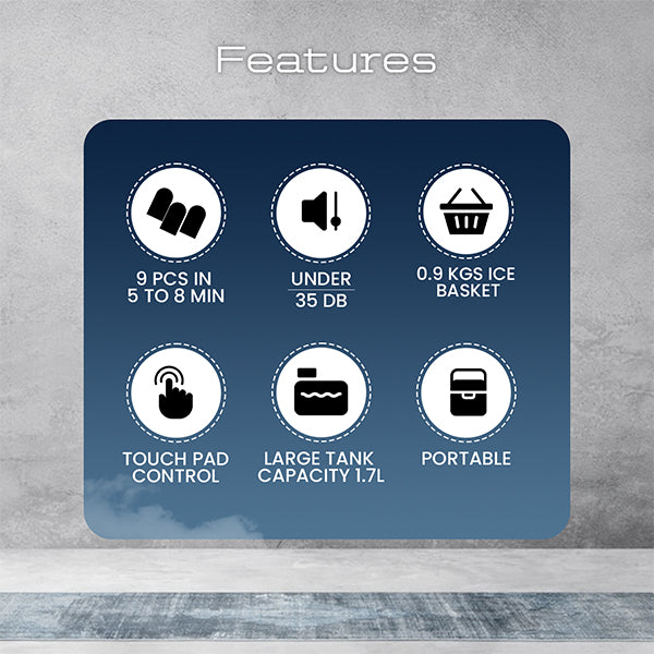 C02B Countertop Ice maker machine