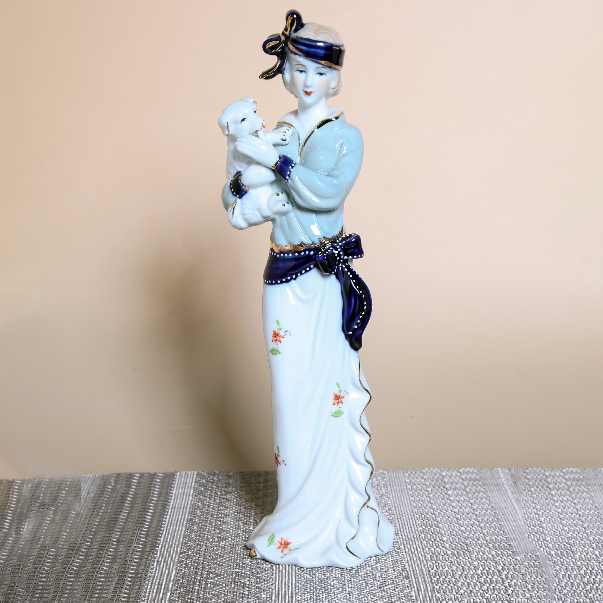 Victorian Lady Porcelain Sculpture