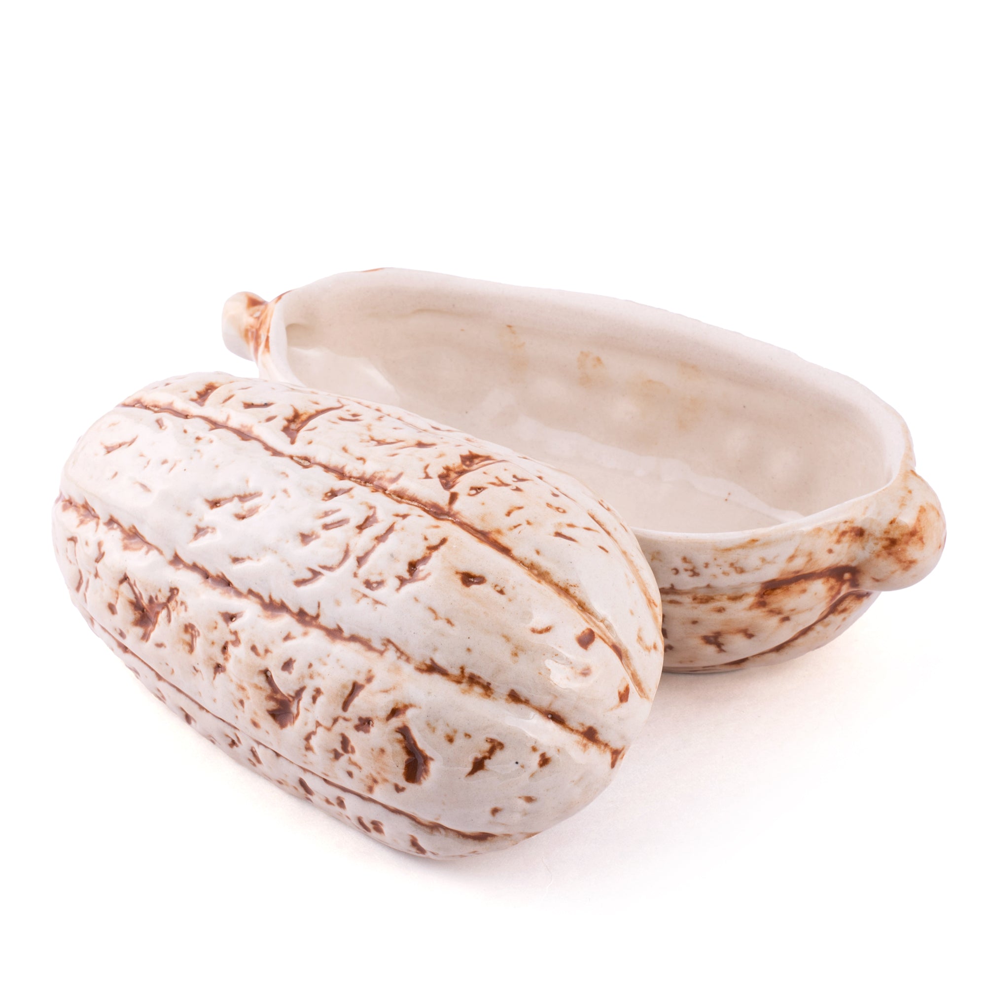 Handcrafted Cacao Shape Serving Platter