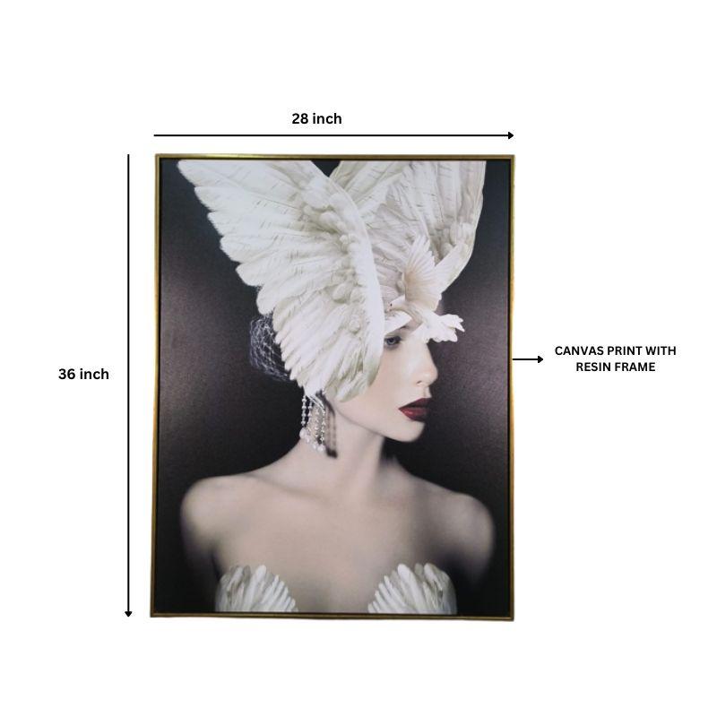 WINGS CROWN WALL PAINTING - Smokey Cocktail