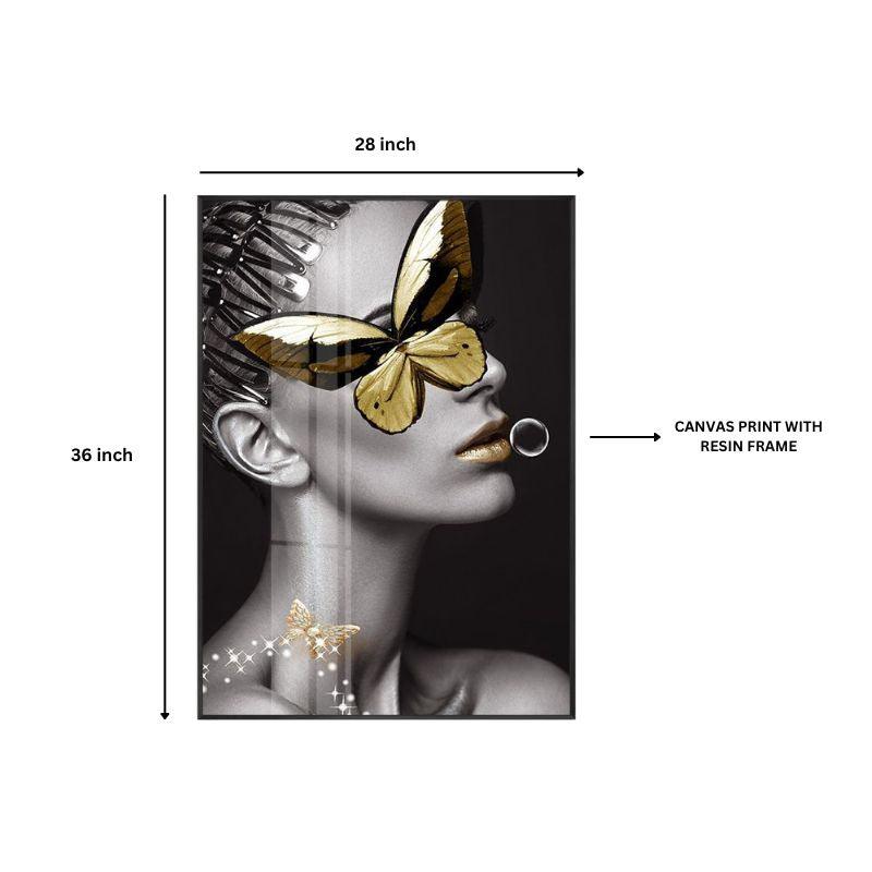 BUTTERFLY ON EYE WALL PAINTING - Smokey Cocktail