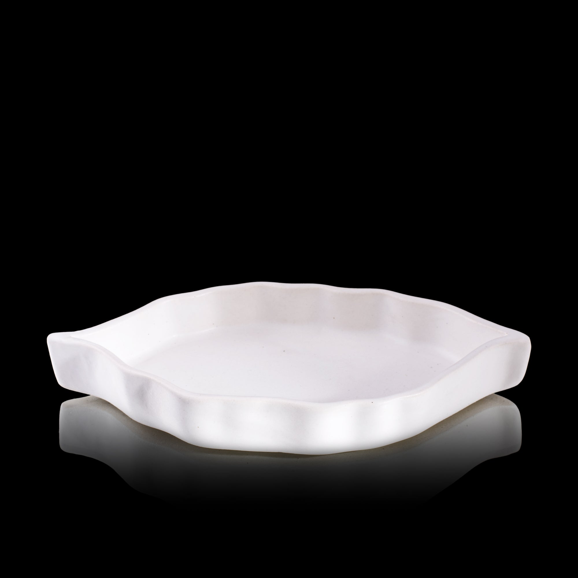 Handcrafted Leaf Shape Platter - Set Of 2