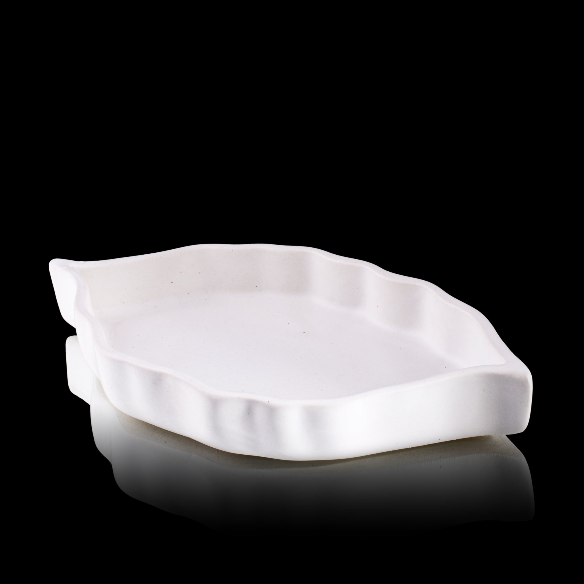 Handcrafted Leaf Shape Platter - Set Of 2