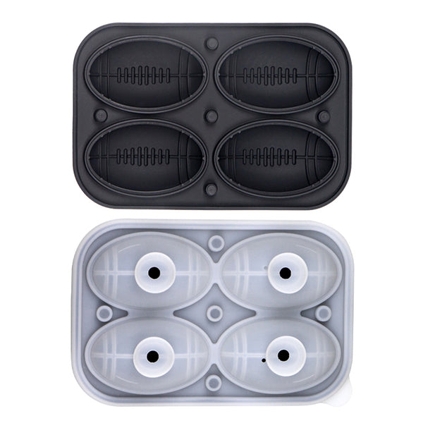 Rugby Shaped Ice Tray - Set Of 2 ( 8 Rugby)