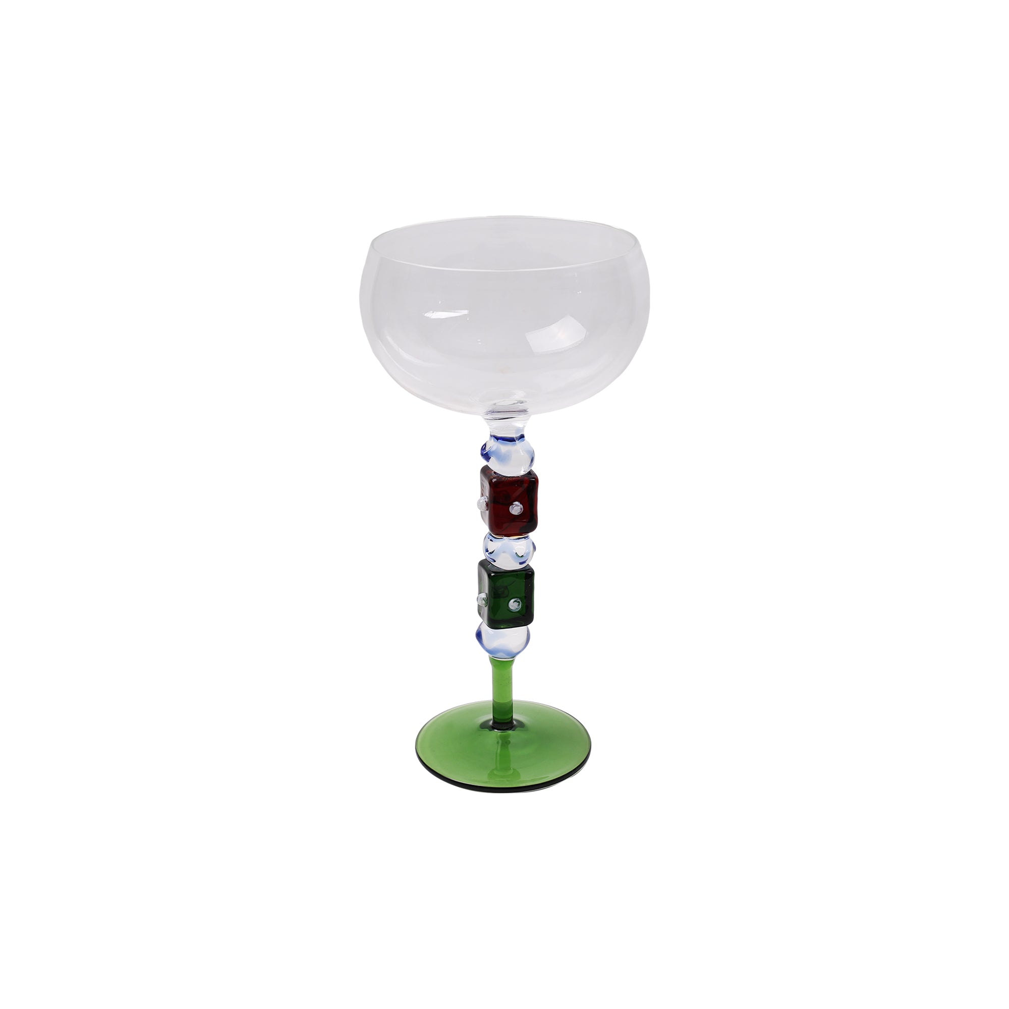 handcrafted Artistic Stem Cocktail Glass - set of 2
