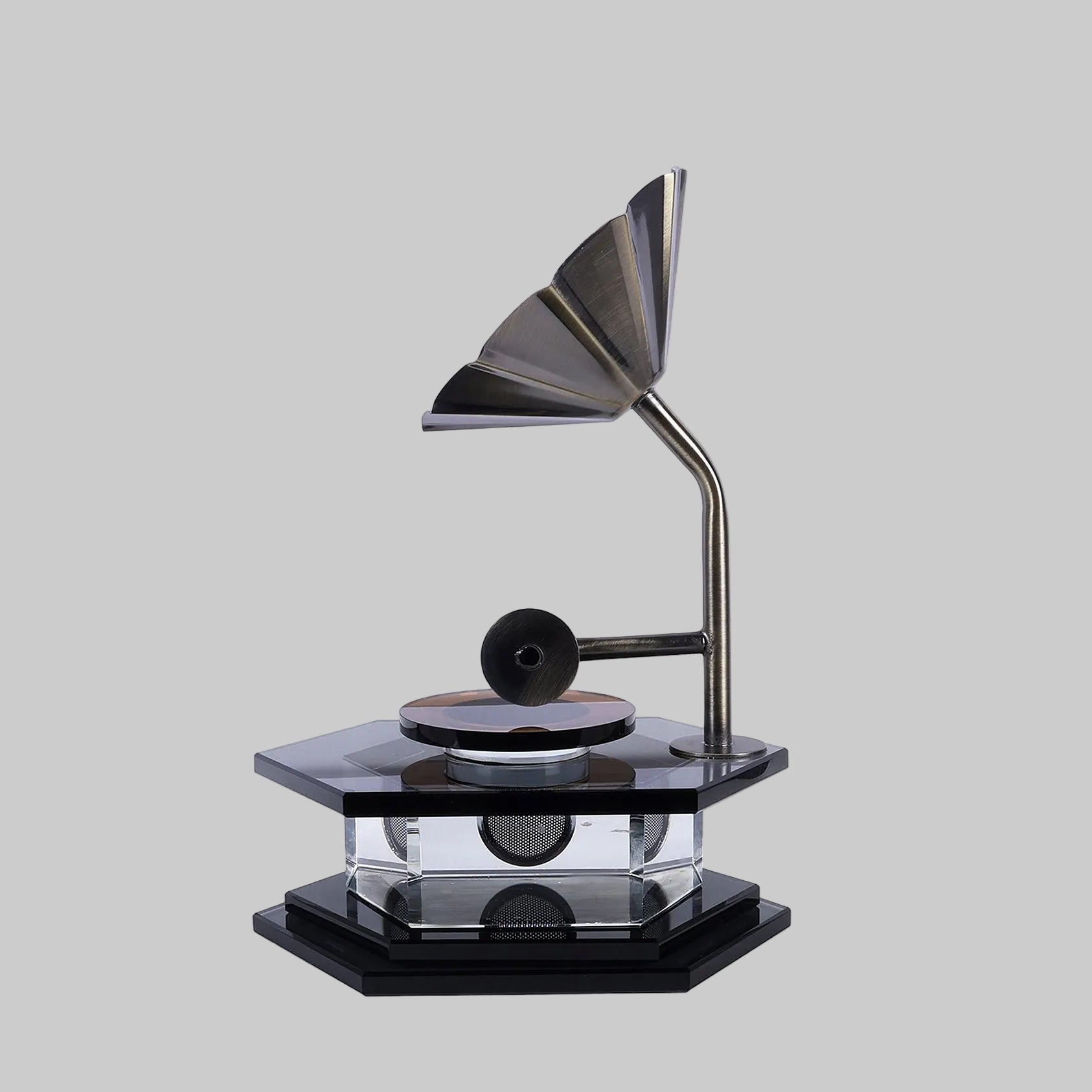 Royal Crystal Gramophone Showpiece