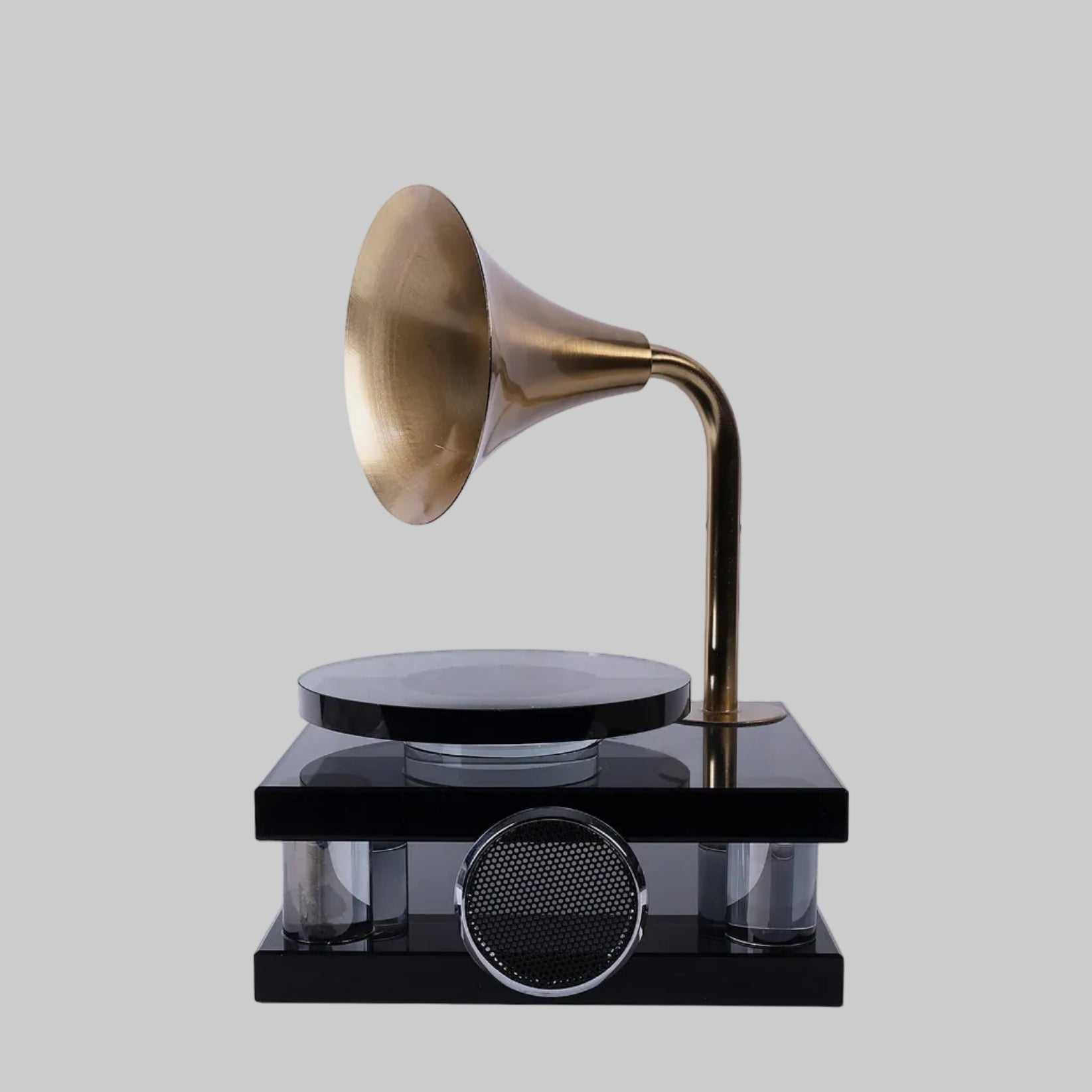 Luxury Crystal Gramophone Decor