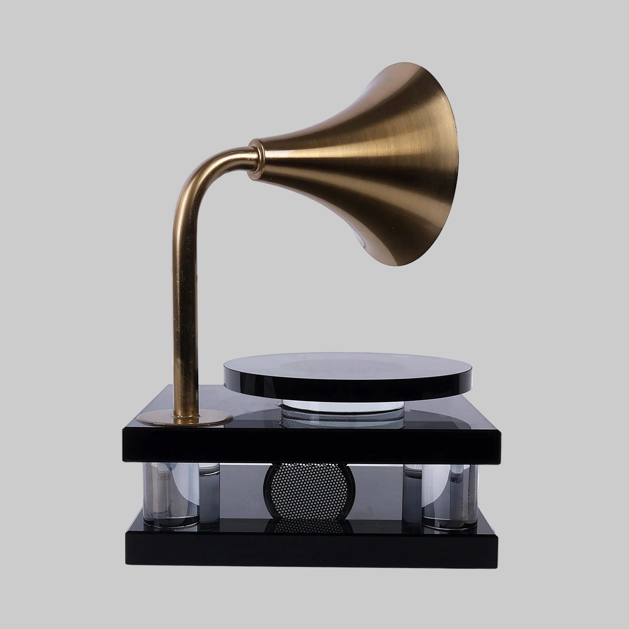 Luxury Crystal Gramophone Decor