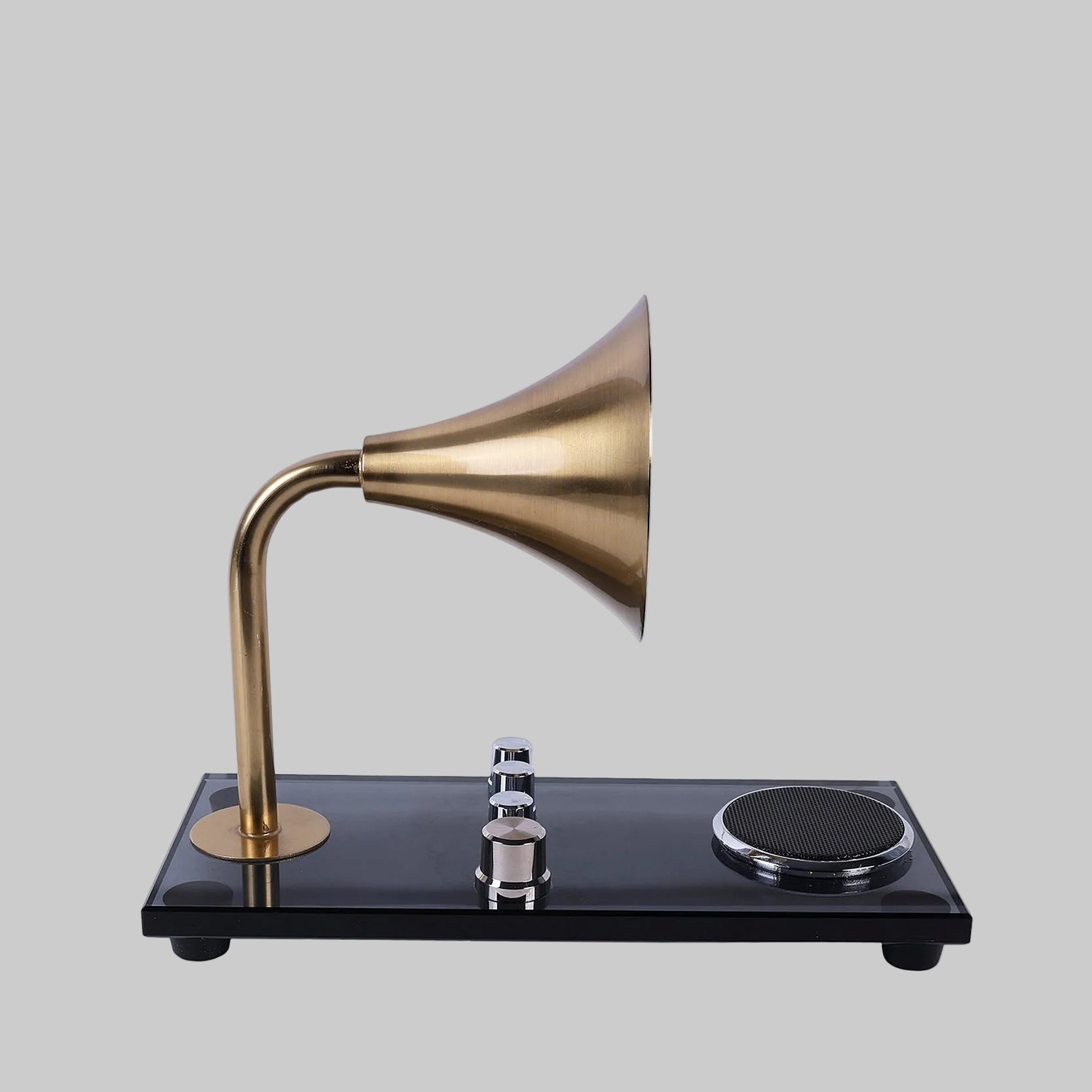 Timeless Crystal Gramophone Decor