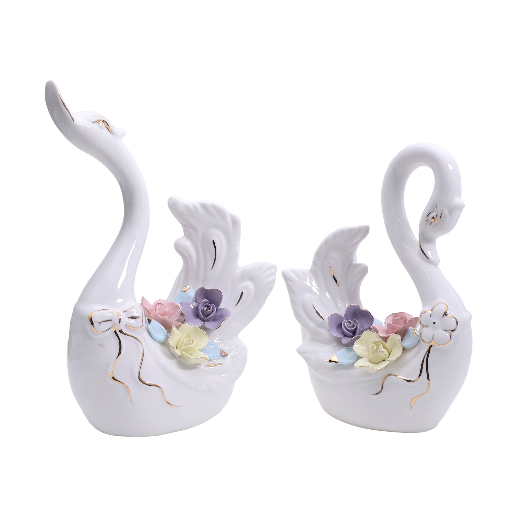 Endless Love Swan Decor - Set Of 2