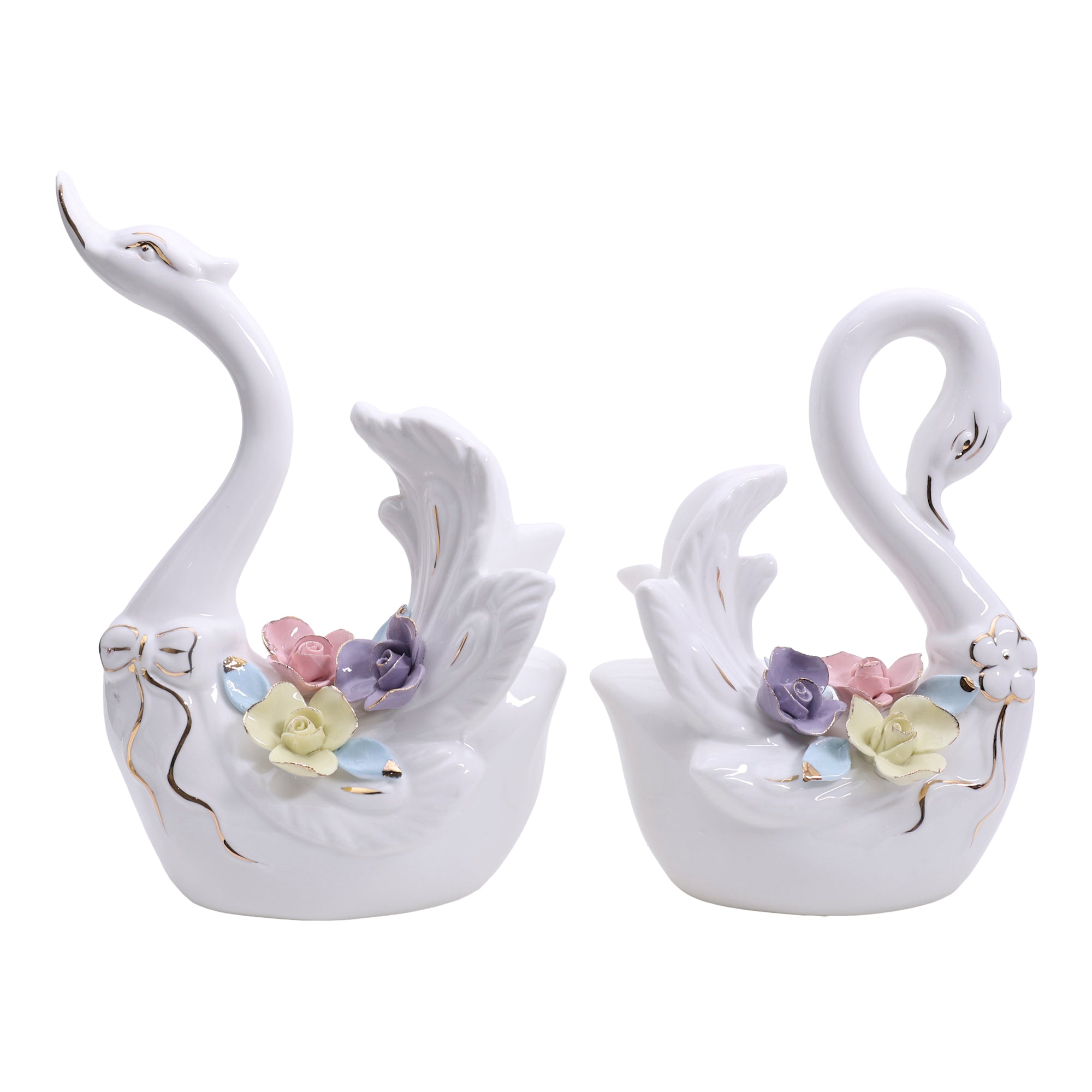 Endless Love Swan Decor - Set Of 2