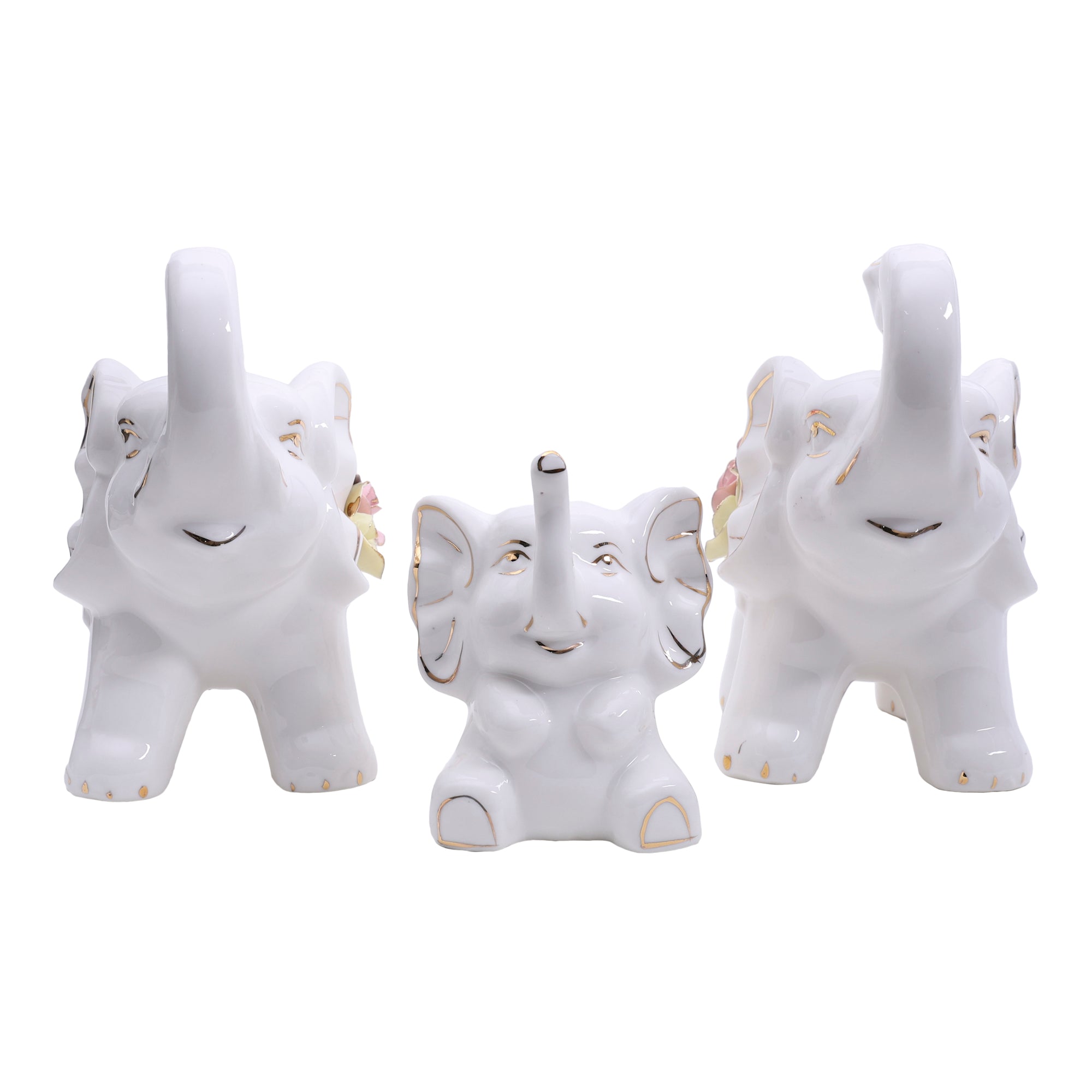 Elephant Family Decor - Set Of 3