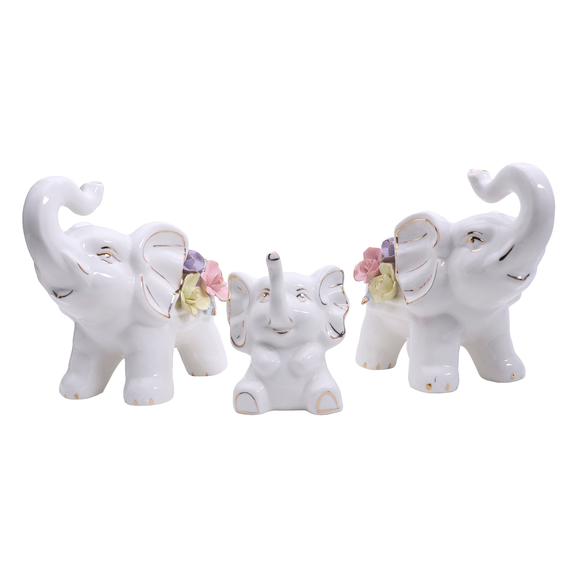 Elephant Family Decor - Set Of 3