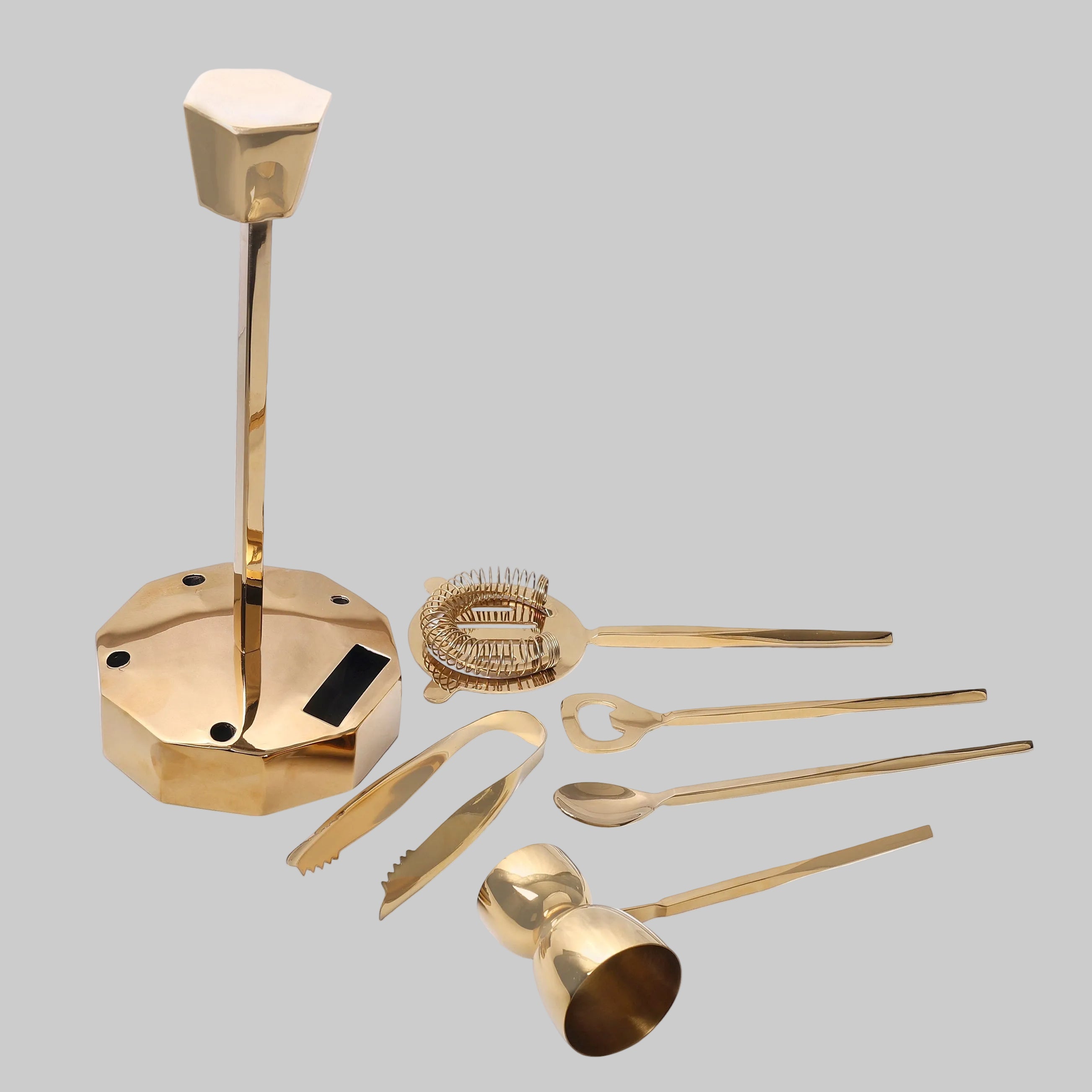 Premium 5-Piece Bar Set With Stand