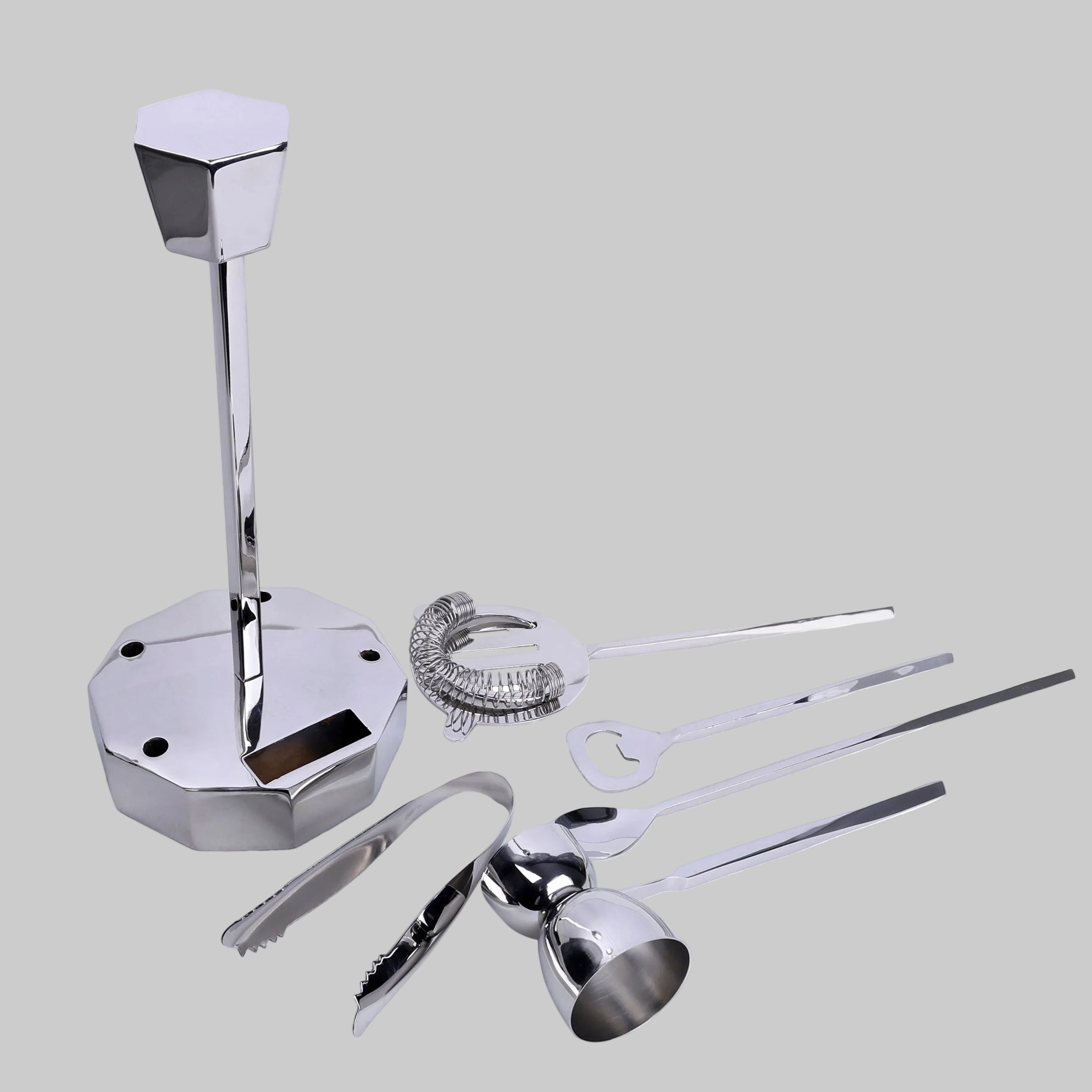 Premium 5-Piece Bar Set With Stand