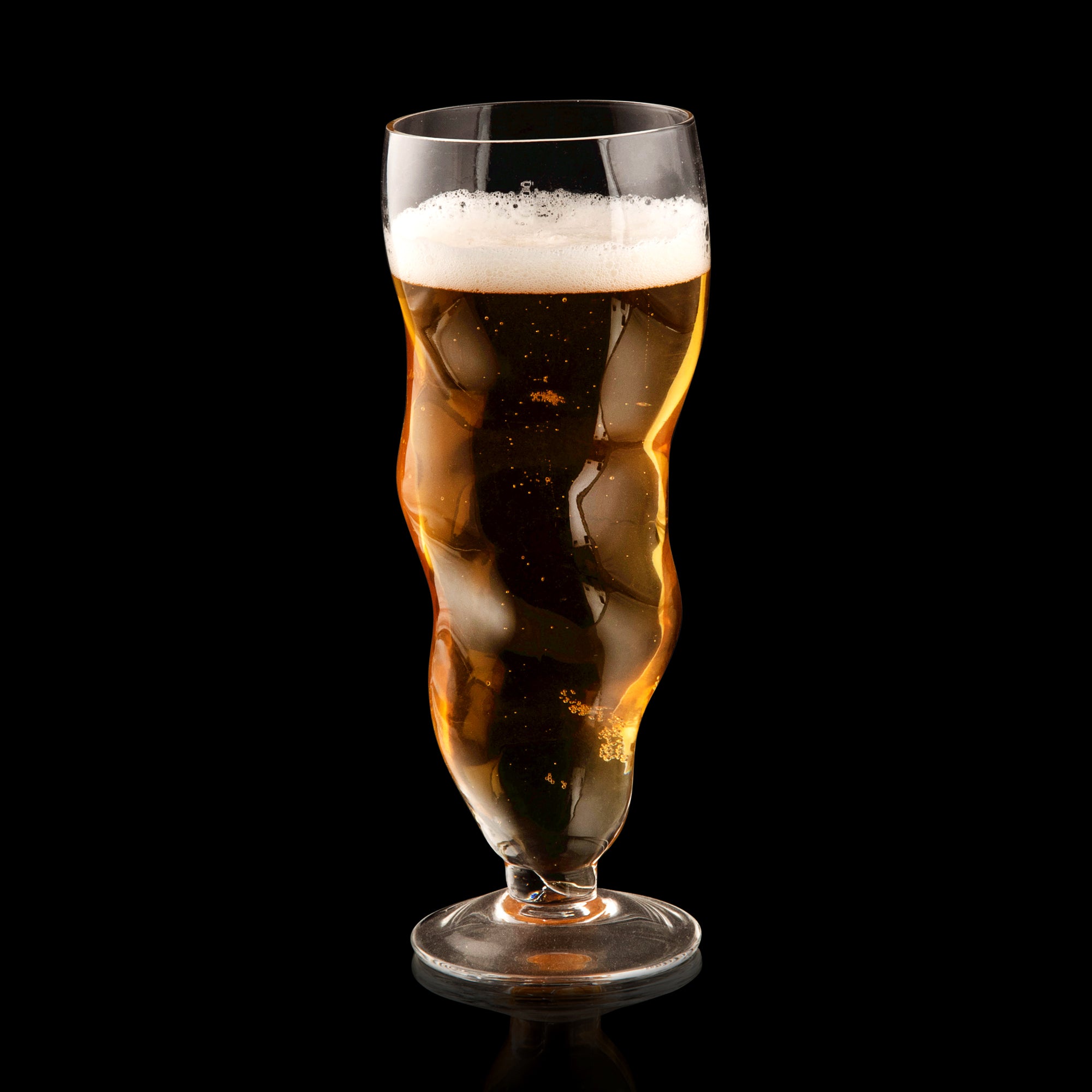 WAVY TALL GLASS - SET OF 4