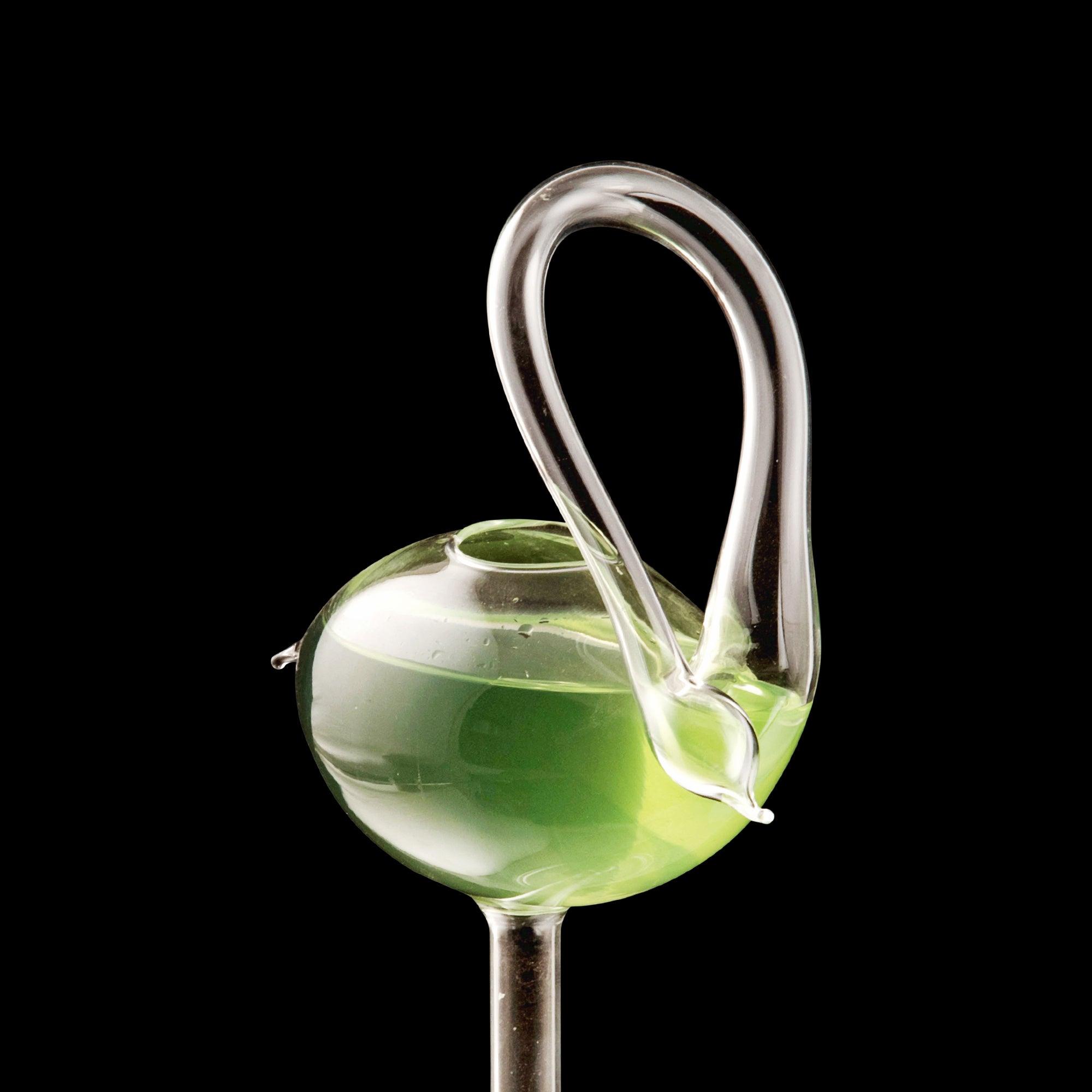 Flamingo Cocktail Glass With Straw - Set Of 2