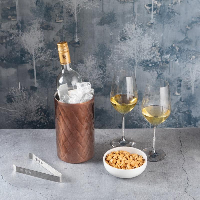 Diamond Cut Bottle Chiller - Smokey Cocktail