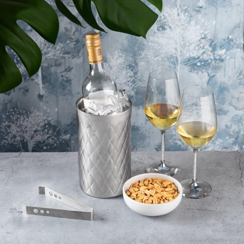 Diamond Cut Bottle Chiller - Smokey Cocktail