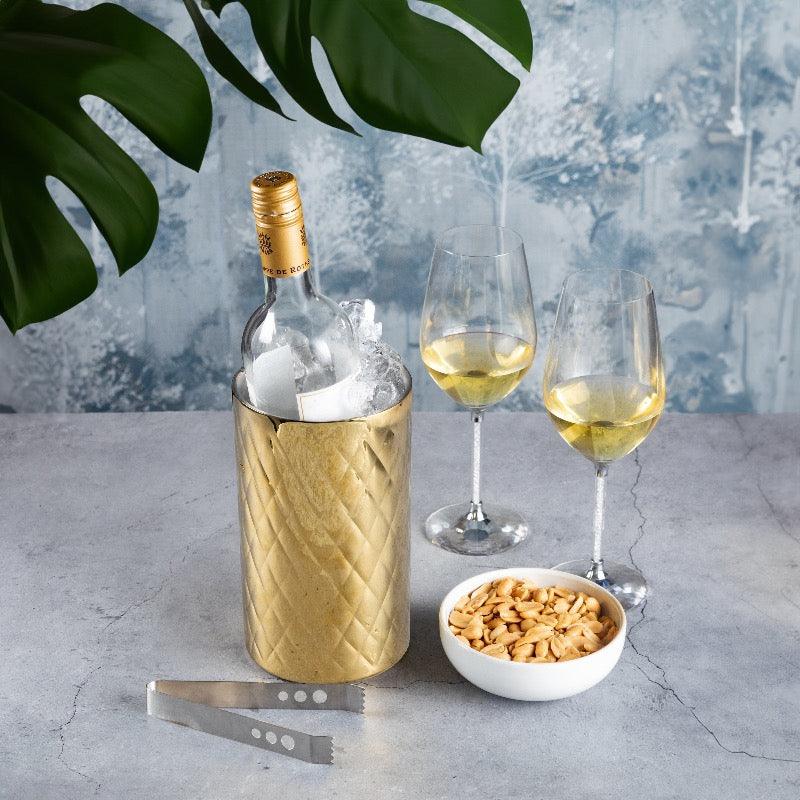 Diamond Cut Bottle Chiller - Smokey Cocktail