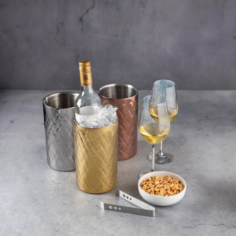 Diamond Cut Bottle Chiller - Smokey Cocktail