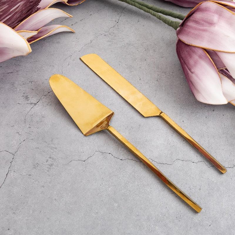 CAKE CUTTING SET OF 2 - Smokey Cocktail