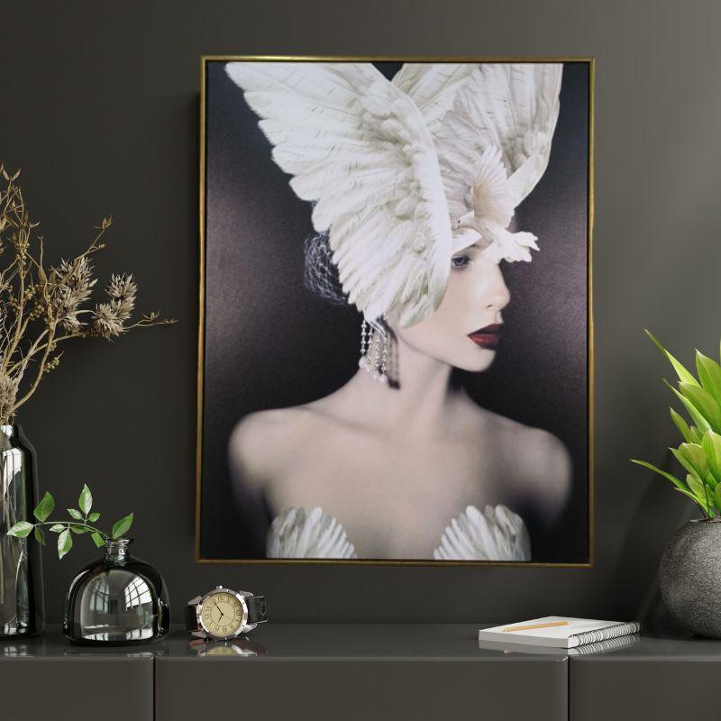 WINGS CROWN WALL PAINTING - Smokey Cocktail