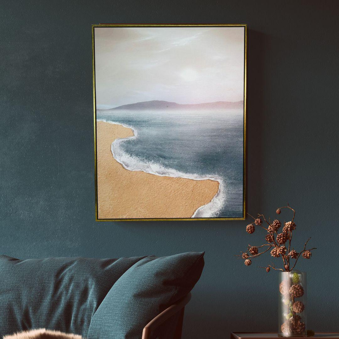 Seaside Sand Wall Art Design - Smokey Cocktail