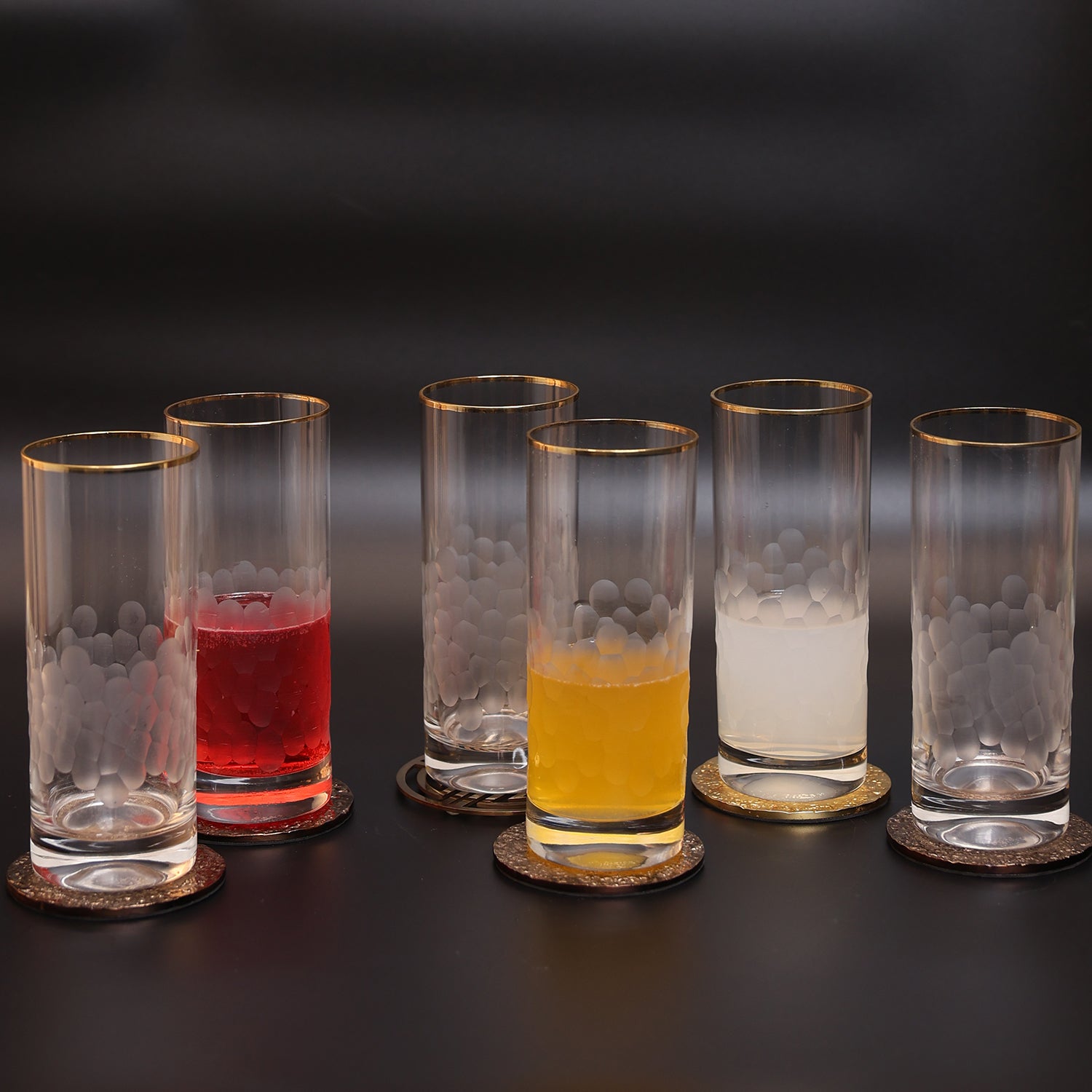 Handmade Tall Crystal Glass - Set of 2