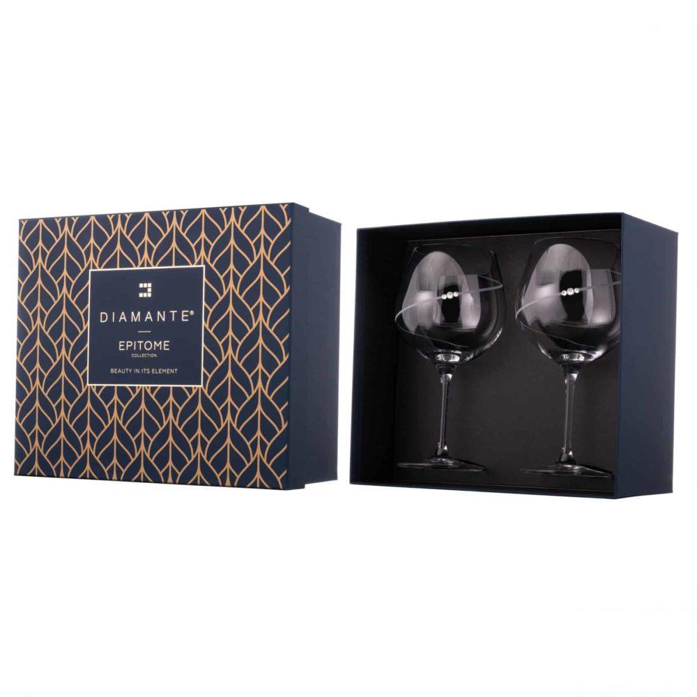 Silhouette Gin Glasses – Set of 2 in a Premium Gift Box - Made in United Kingdom - Smokey Cocktail