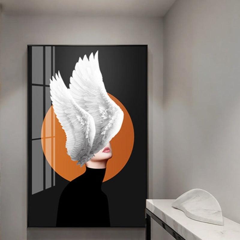 LADY BIRD WALL PAINTING - Smokey Cocktail