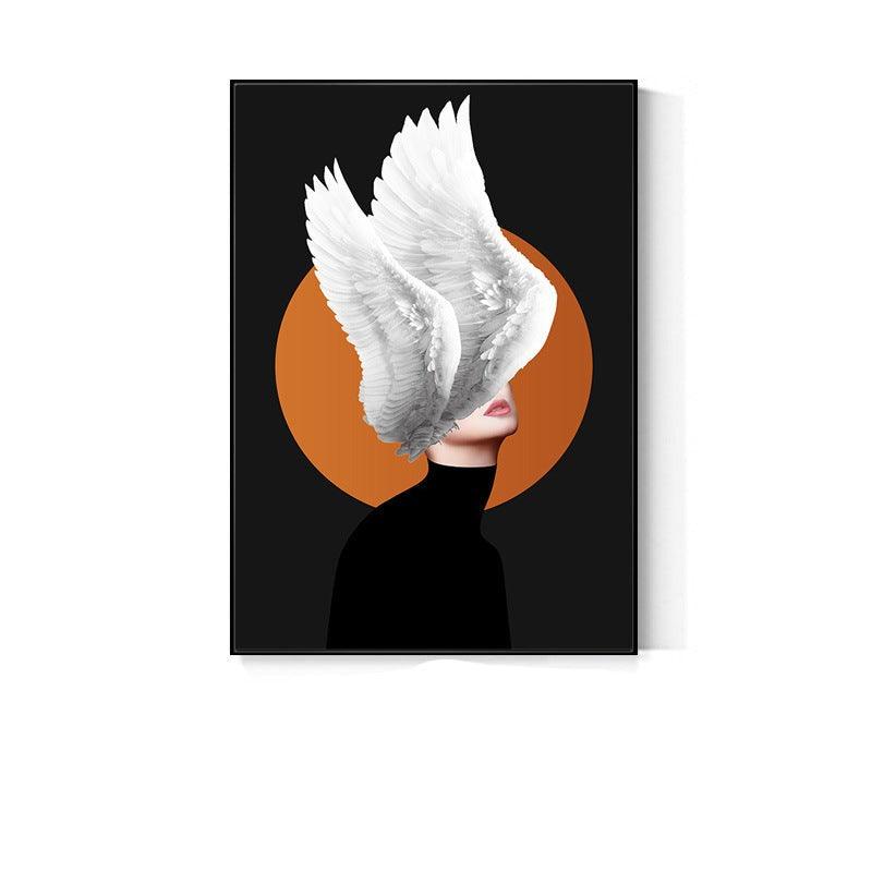 LADY BIRD WALL PAINTING - Smokey Cocktail