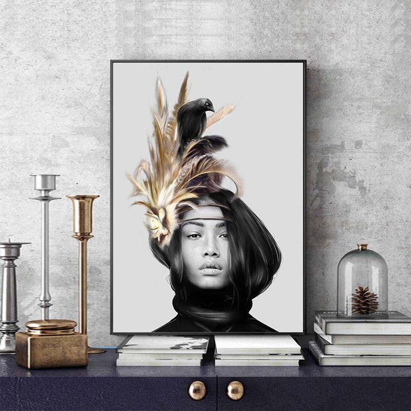 FEATHER TOUCH WALL PAINTING - Smokey Cocktail