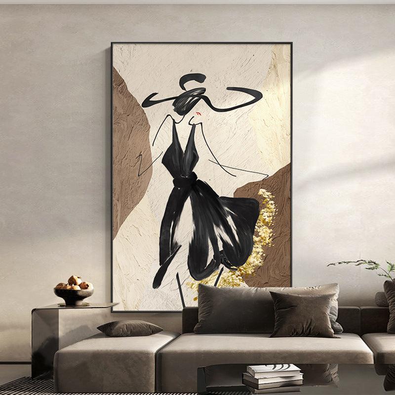 DANCING LADY WALL PAINTING - Smokey Cocktail