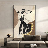 DANCING LADY WALL PAINTING