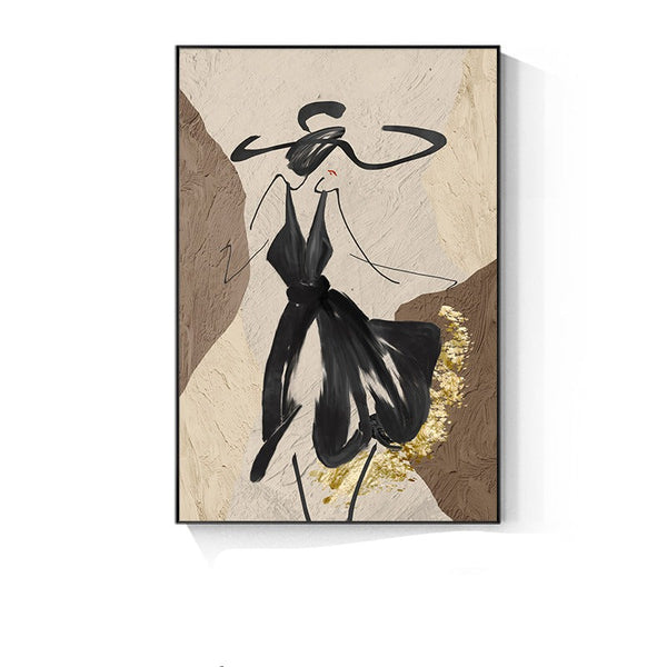 DANCING LADY WALL PAINTING