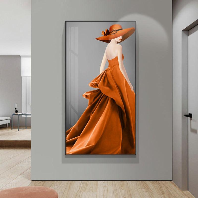 ELEGANT WOMEN WALL PAINTING - Smokey Cocktail