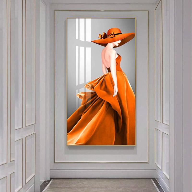 ELEGANT WOMEN WALL PAINTING - Smokey Cocktail