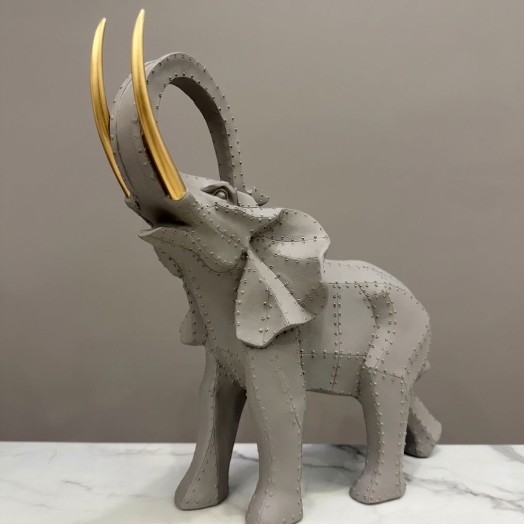 Graceful Elephant Art Figurine